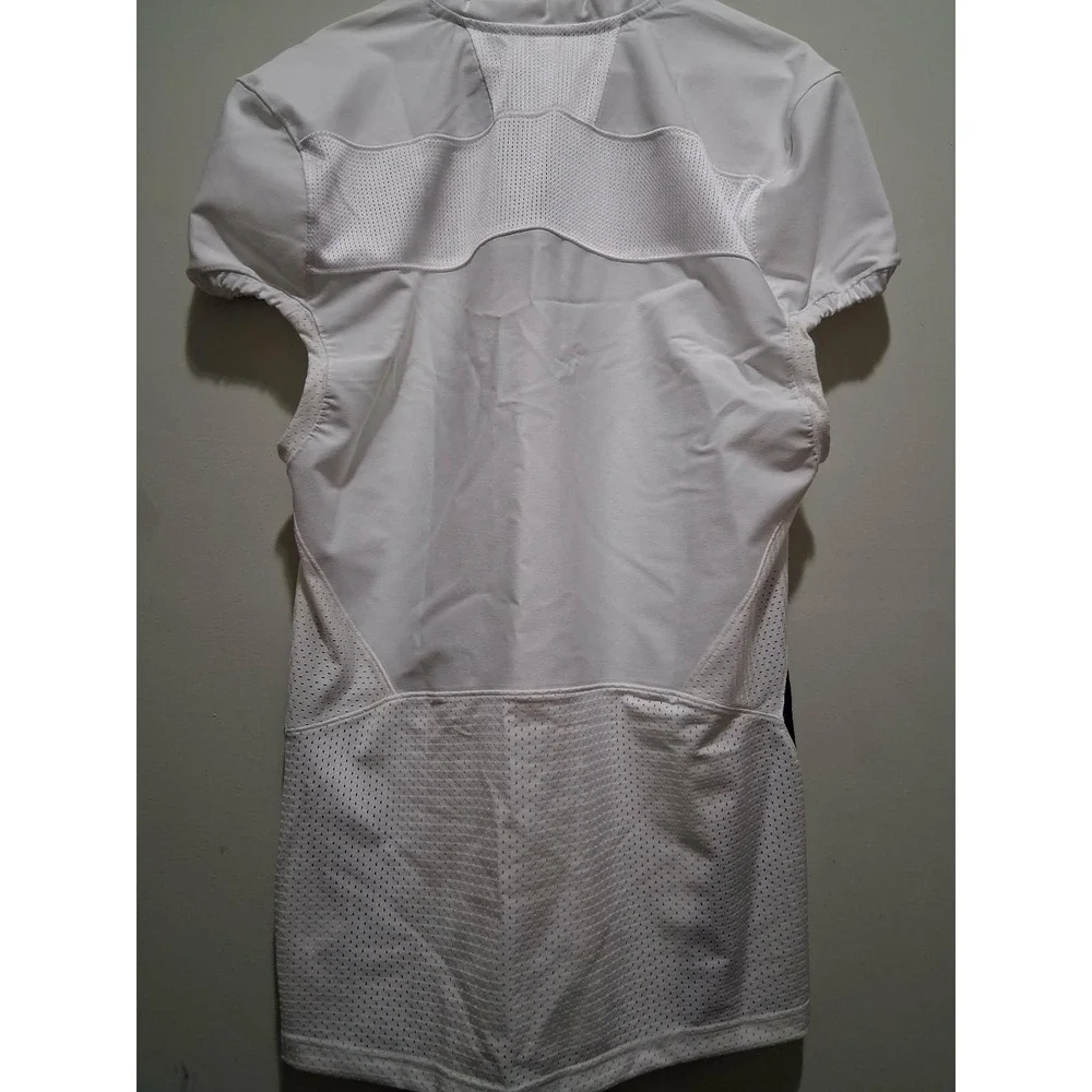 Adidas Football Jersey Adult XL White Purple V Neck‎ Short Sleeve